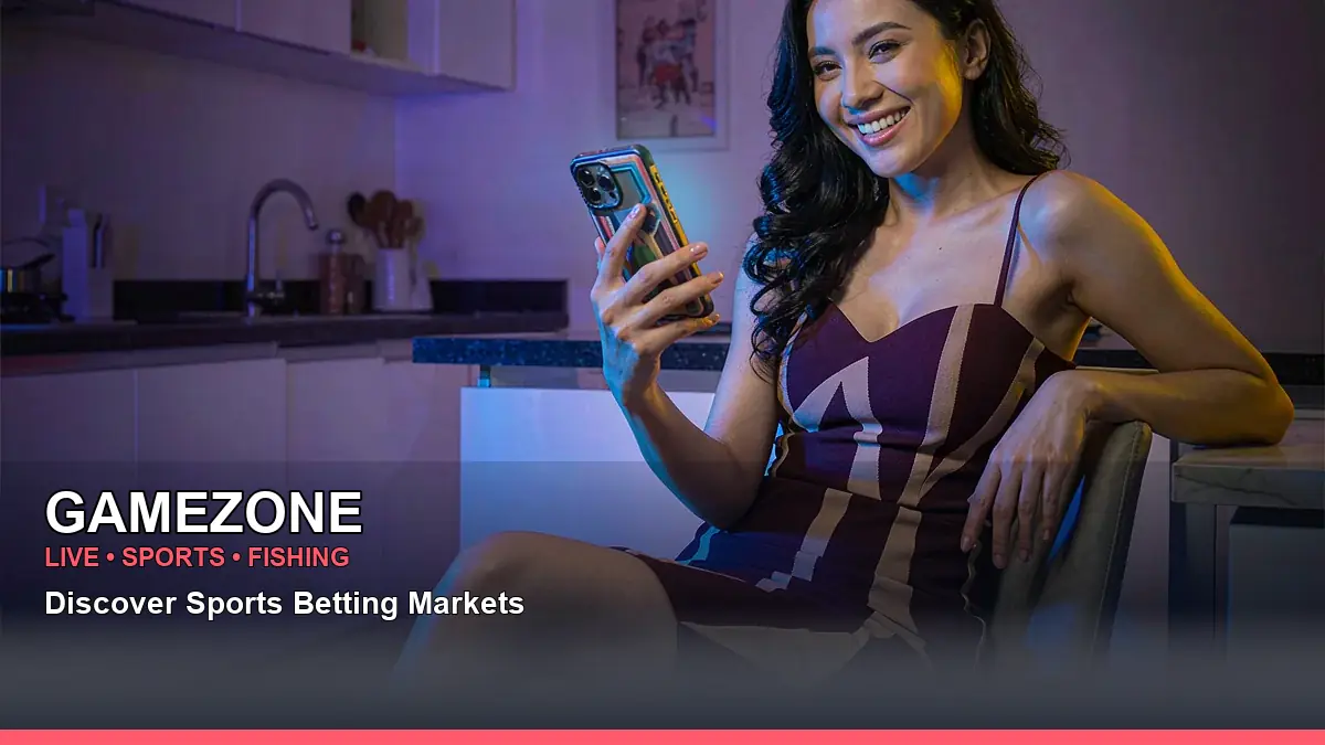 GAMEZONE download mobile casino app featuring a Philippine casino game interface with a floating tile composition