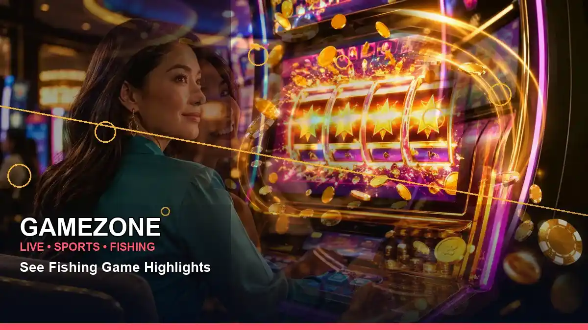 GAMEZONE GAMEZONE cricket information for Philippine users scene with left-diagonal gold jackpot slot games for players in